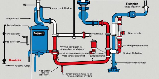 Hot water recirculation pump installation diagram