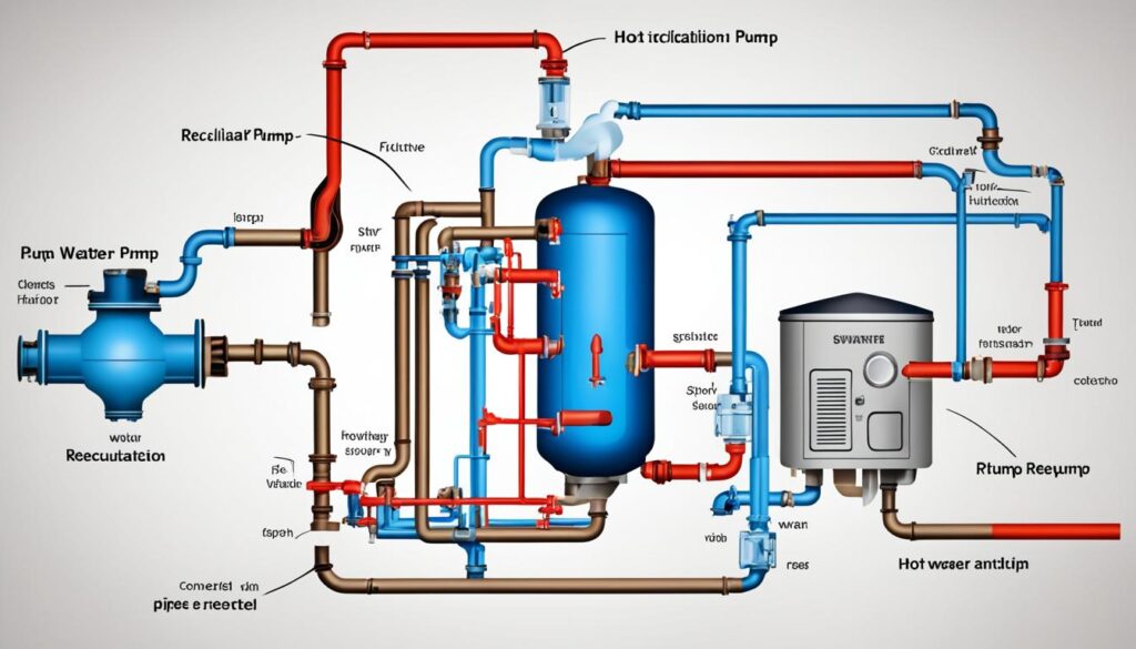 hot water recirculation pump installation diagram