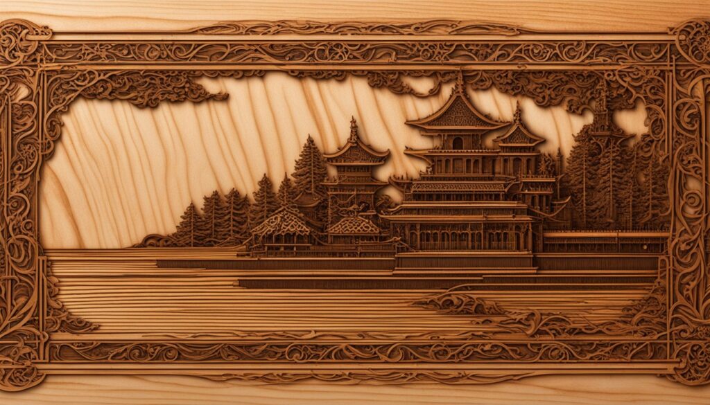 laser engraving wood